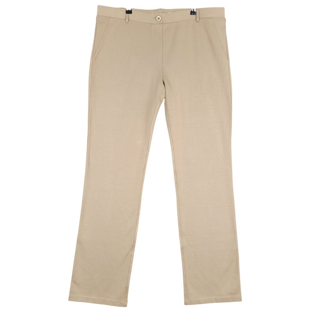 NWOT BETABRAND W0076 Beige Tan Straight Leg Yoga Dress Pants SIZE 2XL XXL Long